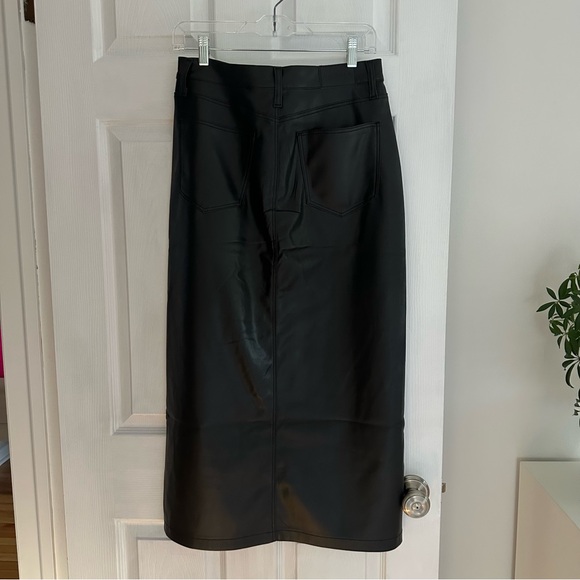 NWT PISTOLA ALICE UTILITY FAUX LEATHER MIDI SKIRT - Picture 4 of 15